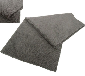 Микрофибра  Carlife плотная 220гр.м &quot;мелкая ячейка&quot;  40x40см  Серый  (без шва)