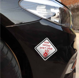 Наклейка  DEAD INSIDE  14x14см