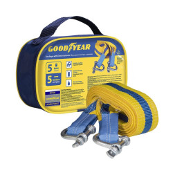 Трос буксировочный  "GOODYEAR" с шаклами  5т лента 50мм х 5м, сумка