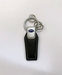 Брелок кожа  трапеция  FORD  Черный