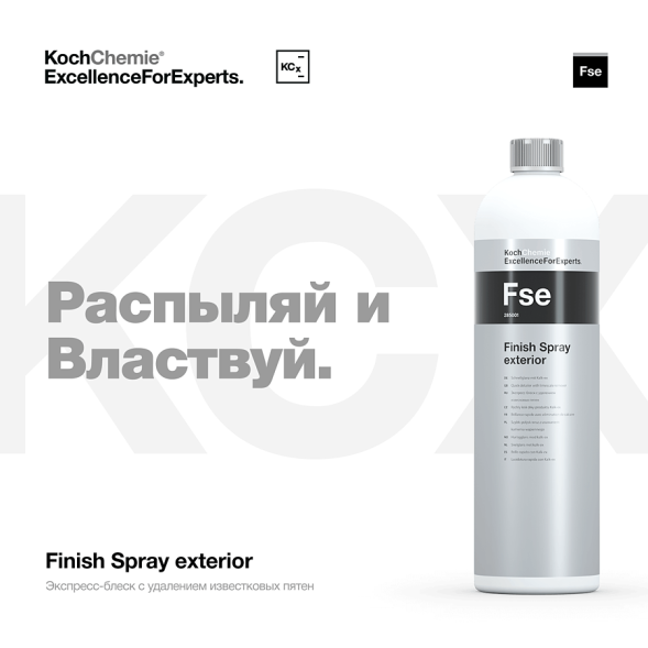 FINISH SPRAY EXTERIOR - Экспресс-блеск с удалением известковых пятен (1 л) 285001