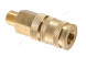 Разъем быстросъемный NORDBERG NPF22B с фиксатором (&quot;мама&quot; - резьба M1/4&quot;, латунь)