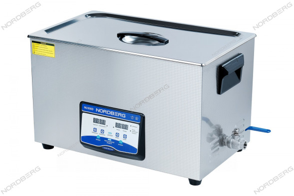 Ультразвуковая ванна NORDBERG NU300D с подогревом и дегазацией (30 л)