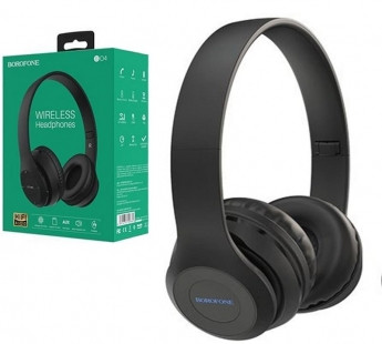 Наушники BOROFONE BO4 накладные, Bluetooth, 200 мАч, черный