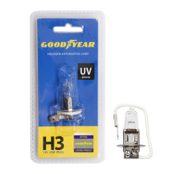 Автолампа GOODYEAR  12V  Н3  55W  PK22s  (блистер)