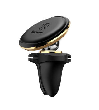 Держатель телефона Baseus магнитный (регулировка наклона) металл Золото 104