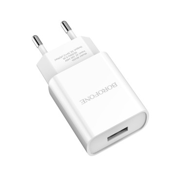 Зарядные устройства 220V Borofone 5V/2,1A 1USB Белый