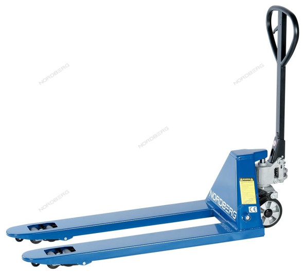 Тележка складская (рохла) гидравлическая NORDBERG N3902-25R с резиновыми колесами
