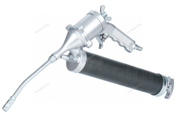 Шприц плунжерный NORDBERG NO3404 для густой смазки (400 мл, поворотная рукоять, кейс + насадки)