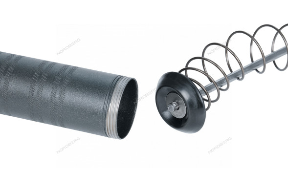 Шприц плунжерный NORDBERG NO3404 для густой смазки (400 мл, поворотная рукоять, кейс + насадки)