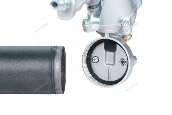 Шприц плунжерный NORDBERG NO3404 для густой смазки (400 мл, поворотная рукоять, кейс + насадки)