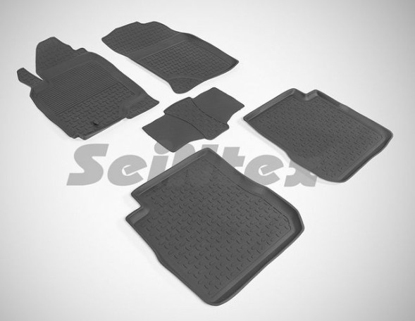Коврики резиновые   Mitsubishi OUTLANDER  I  2003-2008г.  БОРТ
