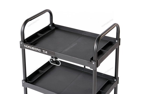 Складная тележка NORDBERG T14 с пластиковыми полками