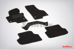 Коврики текстильн. VW Jetta 2011-2018г.  /компл.5шт./осн.резин./ LUX