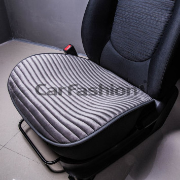 Накидка «MONACO MINI»  Чёрный/Тёмн.Серый/Серый 1шт.  (велюр премиум класса/экокожа)