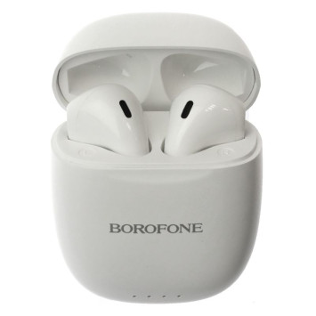 Наушники BOROFONE BW17 TWS вкладиши, Bluetooth, 200 мАч, белый