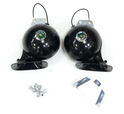 Сигнал "улитка" MITSUBA  S-128 BLACK  BIG HORN, мощный, металл, d=120mm,  110dB, реле, 2шт. (1230гр)