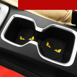 Коврик в подстаканик SUPREME глаза черный 2шт.