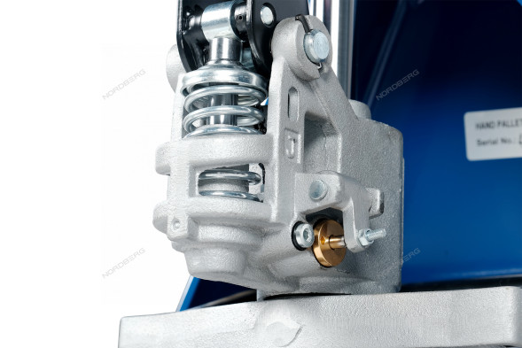 Тележка складская (рохла) гидравлическая NORDBERG N3902S-25 укороченная, с полиуретановыми колесами