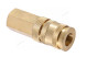 Разъем быстросъемный NORDBERG NPF32B с фиксатором (&quot;мама&quot; - резьба F1/4&quot;, латунь)