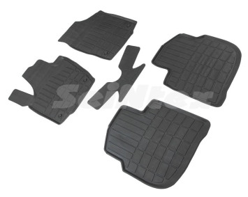 Коврики резиновые   Skoda Rapid с 2013г.-  БОРТ (стандарт)