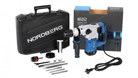 Перфоратор NORDBERG NE052 (SDS-plus, 1200 Вт, Ø сверла до 13 мм)