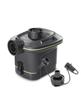 Компрессор лодочный INTEX для резиновых лодок, матрасов, надувных кругов, 420л/мин с АКБ