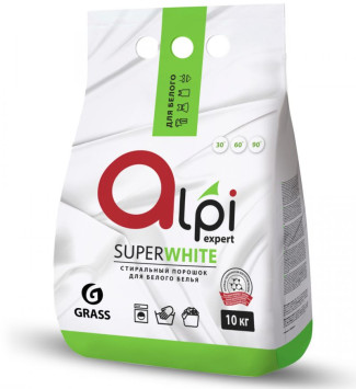 GRASS  Средство для стирки. Порошок для белых вещей  &quot;Alpi Expert&quot;  10кг.