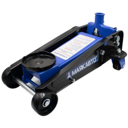 Домкрат подкатной гидравл. 3т 38кг. М5 с ПЕДАЛЬЮ подъём (h min130mm, h max 490mm)