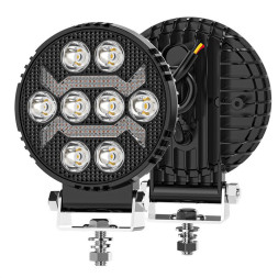 Фара Off Road SOLAR ближний свет 30SMD, 18W, 1800Лм 6000K (110*110*35мм) 12-24V