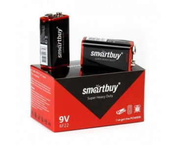 Батарейки SMARTBUY   КРОНА  6F22-1S  цена за 1шт.