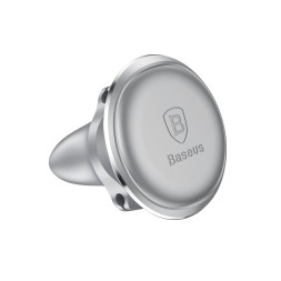 Держатель телефона Baseus  магнитный (регулировка наклона) металл Серебро 101