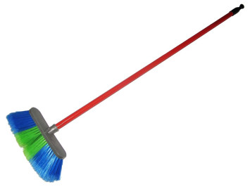 Щетка для мойки (дерев. ручка) №20 люкс (8 рядов) ПУШИСТАЯ (деревянная ручка)