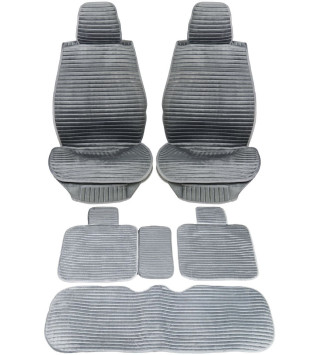 Комплект Накидок  «Horizont» Серый (велюр)