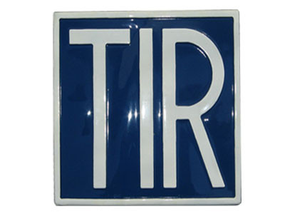 Знак табличка &quot;TIR&quot; 33.5x24 больш.