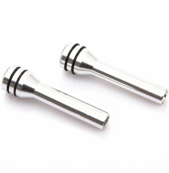 Кнопки блокировки двери алюминий 2шт.  серебро