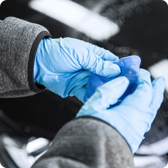 REINIGUNGSKNETE BLAU - Безабразивная чистящая глина мягкого воздействия, синяя (200 гр) 183001