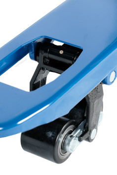 Усиленная тележка складская (рохла) гидравлическая NORDBERG N3901-25 с полиуретановыми колесами