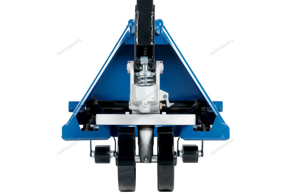 Усиленная тележка складская (рохла) гидравлическая NORDBERG N3901-25 с полиуретановыми колесами