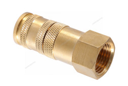 Разъем быстросъемный NORDBERG NPF34B с фиксатором ("мама" - резьба F1/2", латунь)