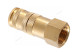 Разъем быстросъемный NORDBERG NPF34B с фиксатором (&quot;мама&quot; - резьба F1/2&quot;, латунь)