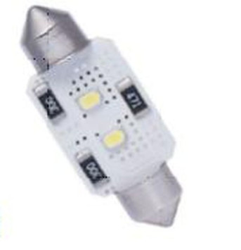 Маяк Cвет-од 12V  T11x31  2 SMD (3030)  180* CANBUS (обманка)  SUPER WHITE (бл.2шт)