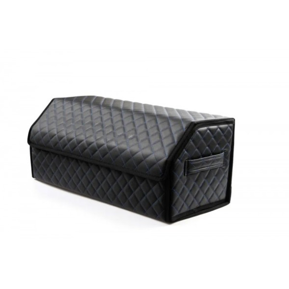 Сумка органайзер в багажник «L» 70х30х30 черный/синий Premium качество