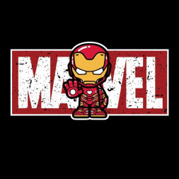 Наклейка  MARVEL Железный человек 20x10см