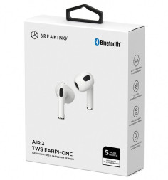 Наушники Breaking Air 3 Bluetooth (в комплекте кабель USB-C - Lightning, 1м.) белый