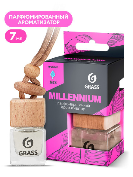 GRASS  Освежитель жидкий подвесной &quot;Millennium&quot; с древесно-пряными нотами