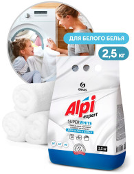 GRASS  Средство для стирки. Порошок для белых вещей  "Alpi Expert"  2,5кг.