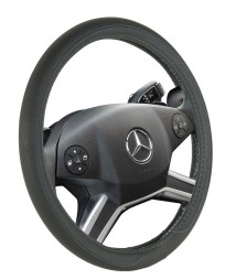 Оплетка на руль   CF  PORT - М,  Чёрный/Тёмн.серый