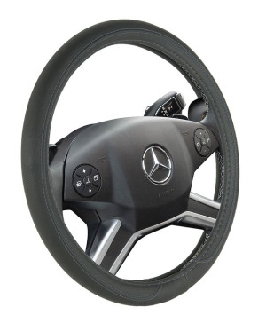 Оплетка на руль   CF  PORT - М,  Чёрный/Тёмн.серый