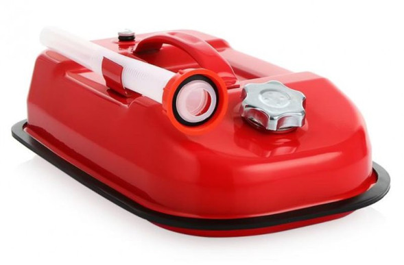 Канистра металлическая  "М5"   5L горизонт., оцинкованная, крышка, воздушн. клапан /лейка